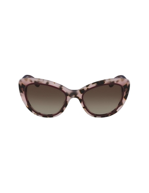 Taille étroite Anne Klein Tortoise Two-Tone Cat-eye Sunglasses   | DQY-6800776